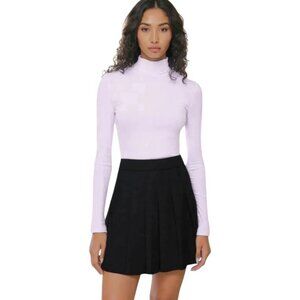 Aritzia Sunday Best Community Freshman Ribbed Turtleneck In Sugarplum Lilac